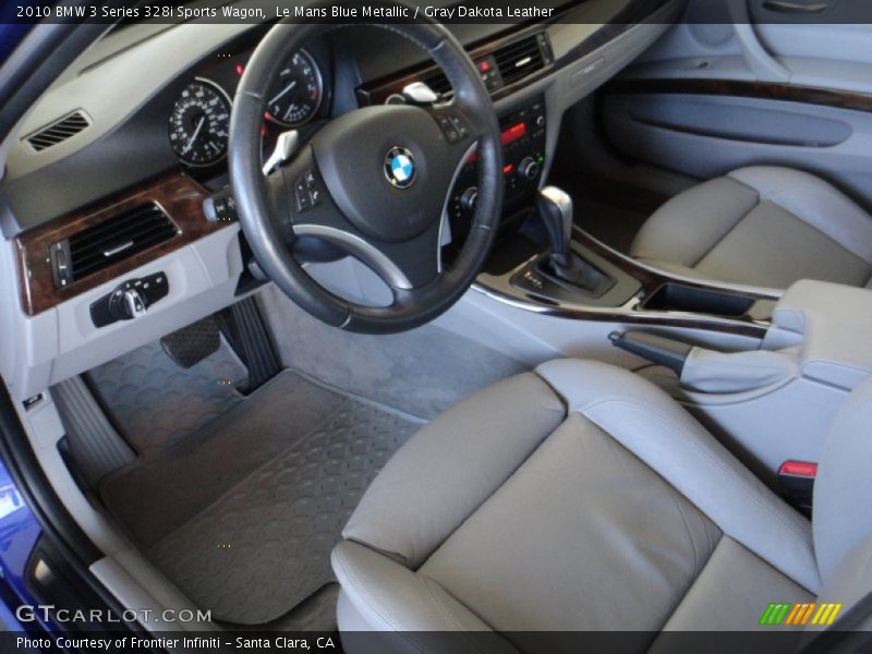 Gray Dakota Leather Interior - 2010 3 Series 328i Sports Wagon 