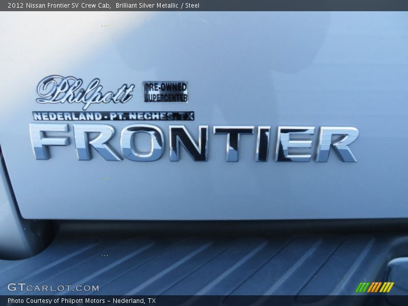 Brilliant Silver Metallic / Steel 2012 Nissan Frontier SV Crew Cab