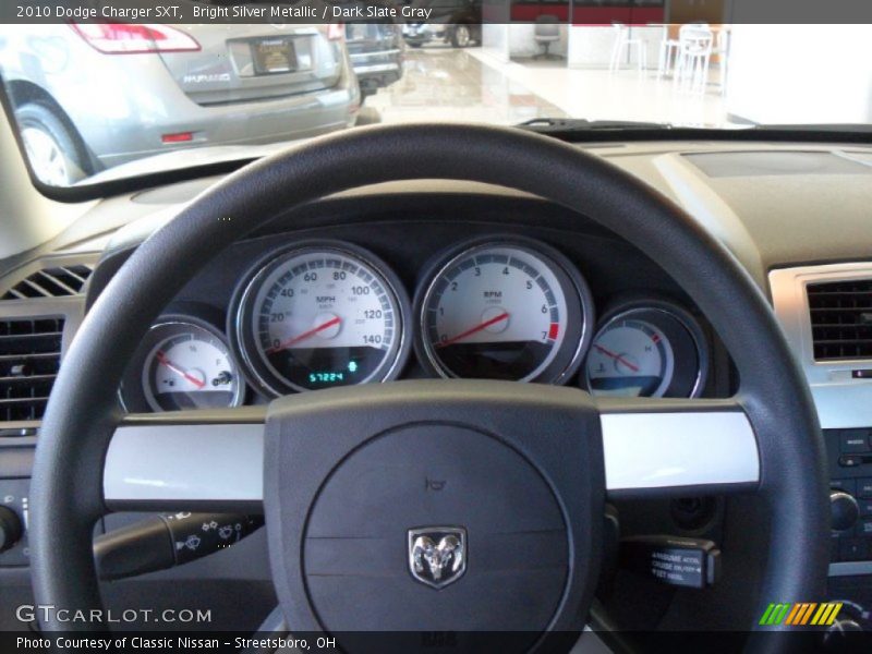 Bright Silver Metallic / Dark Slate Gray 2010 Dodge Charger SXT