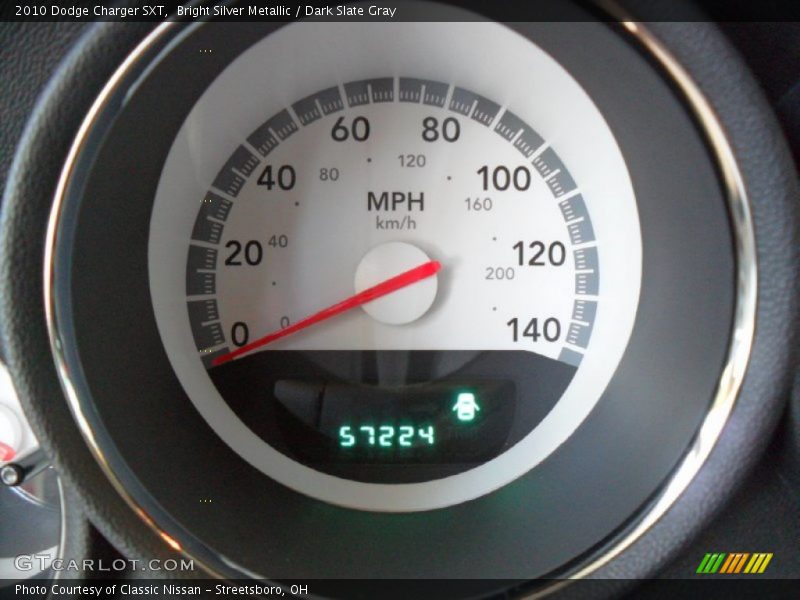 Bright Silver Metallic / Dark Slate Gray 2010 Dodge Charger SXT