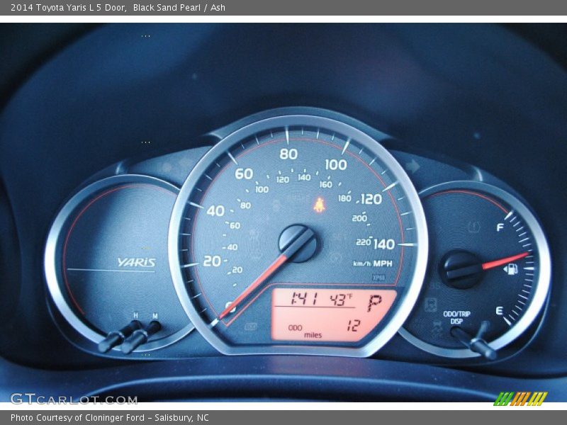  2014 Yaris L 5 Door L 5 Door Gauges