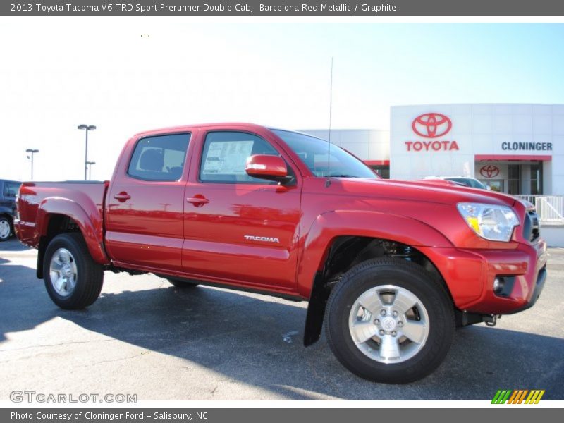 Barcelona Red Metallic / Graphite 2013 Toyota Tacoma V6 TRD Sport Prerunner Double Cab