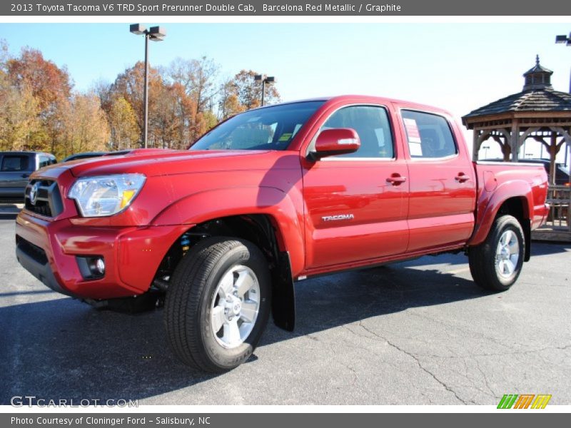 Barcelona Red Metallic / Graphite 2013 Toyota Tacoma V6 TRD Sport Prerunner Double Cab