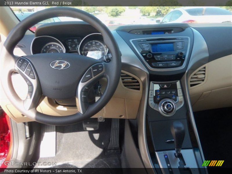 Red / Beige 2013 Hyundai Elantra GLS
