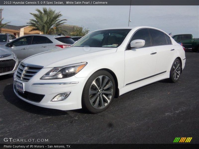 White Satin Pearl / Cashmere 2013 Hyundai Genesis 5.0 R Spec Sedan
