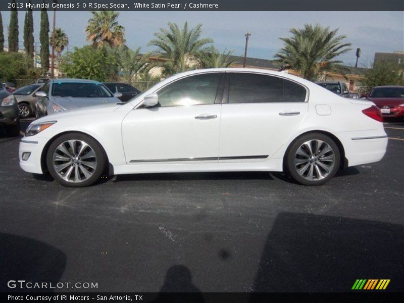 White Satin Pearl / Cashmere 2013 Hyundai Genesis 5.0 R Spec Sedan