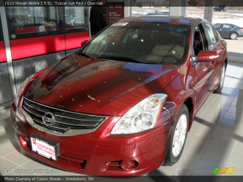 Tuscan Sun Red / Charcoal 2010 Nissan Altima 2.5 SL