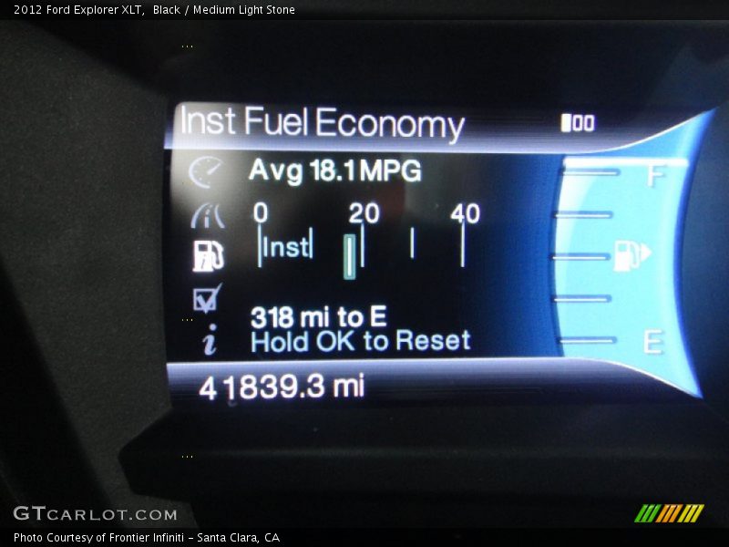 Black / Medium Light Stone 2012 Ford Explorer XLT