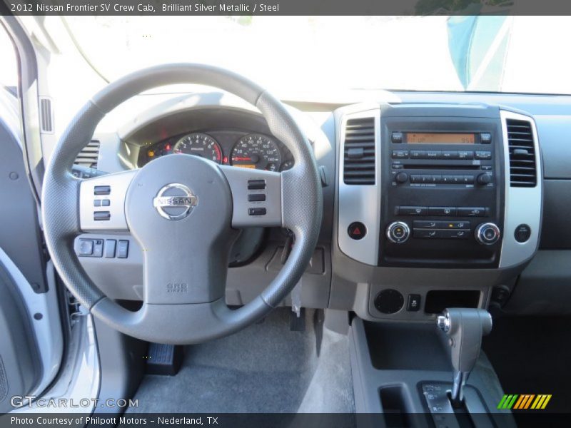 Brilliant Silver Metallic / Steel 2012 Nissan Frontier SV Crew Cab