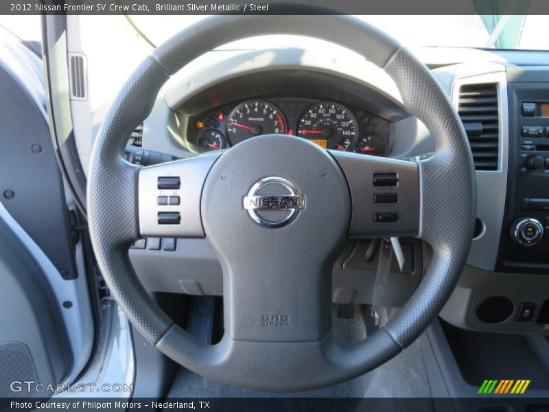 Brilliant Silver Metallic / Steel 2012 Nissan Frontier SV Crew Cab