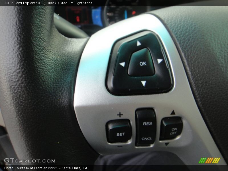 Black / Medium Light Stone 2012 Ford Explorer XLT