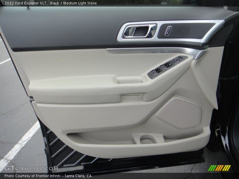 Black / Medium Light Stone 2012 Ford Explorer XLT