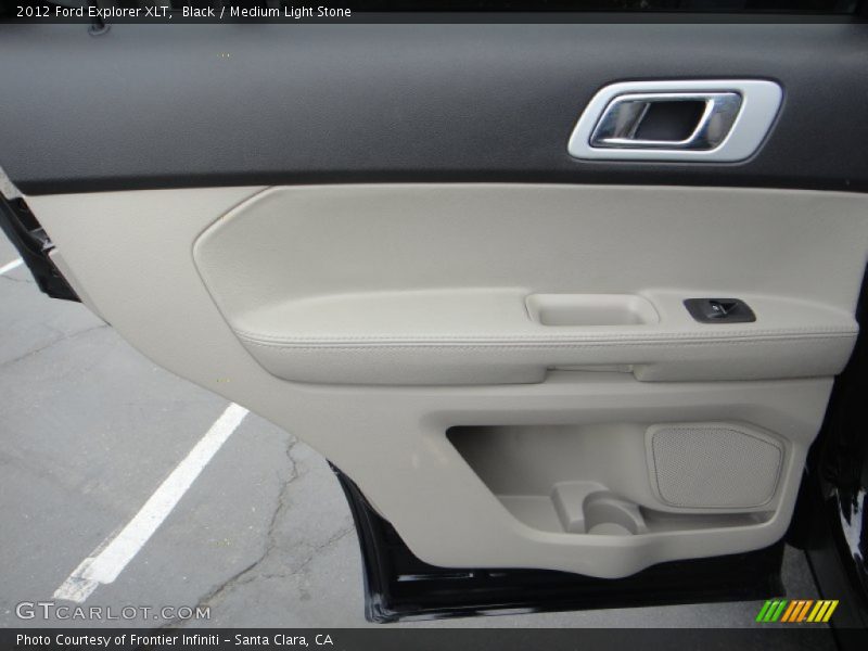 Black / Medium Light Stone 2012 Ford Explorer XLT