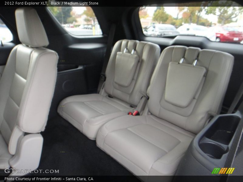 Black / Medium Light Stone 2012 Ford Explorer XLT
