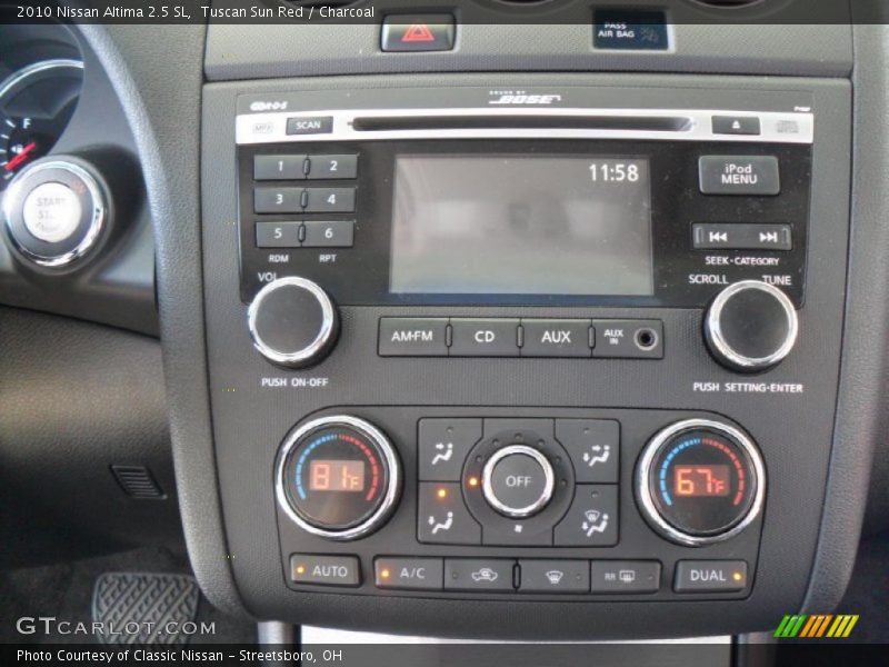 Tuscan Sun Red / Charcoal 2010 Nissan Altima 2.5 SL