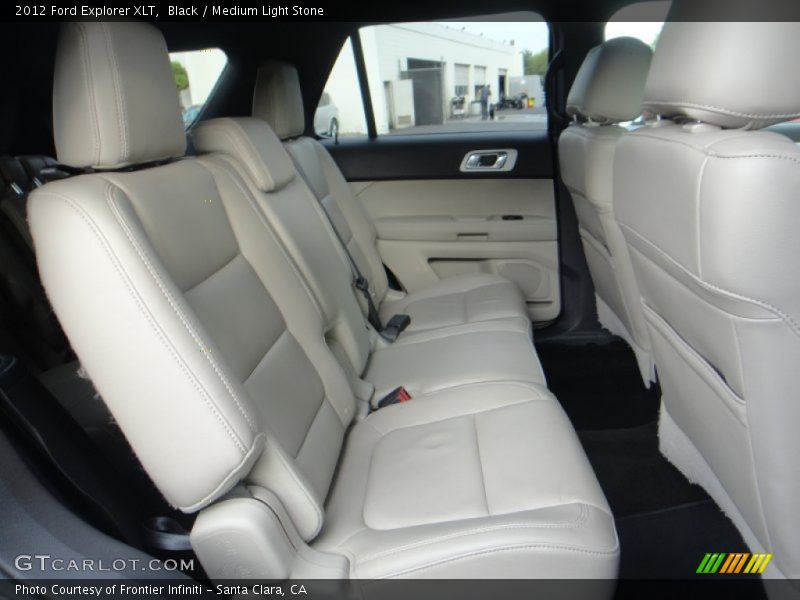 Black / Medium Light Stone 2012 Ford Explorer XLT