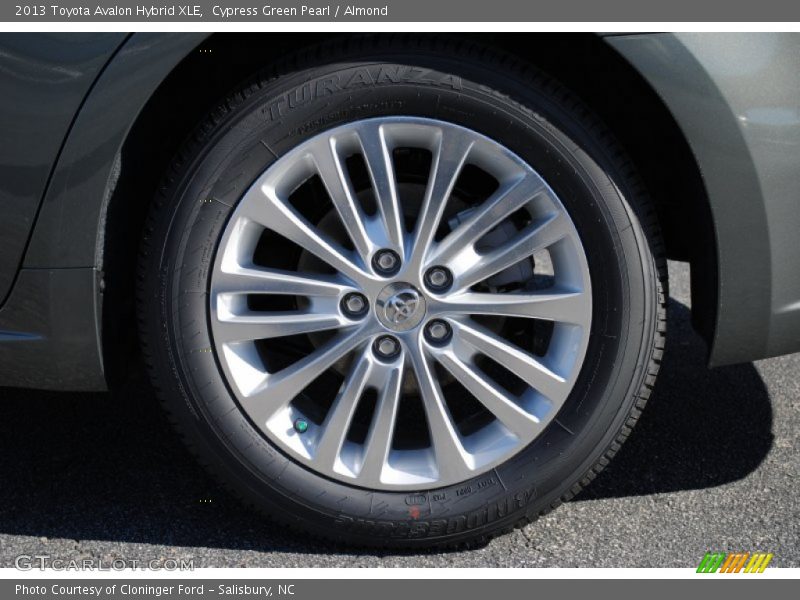 Cypress Green Pearl / Almond 2013 Toyota Avalon Hybrid XLE