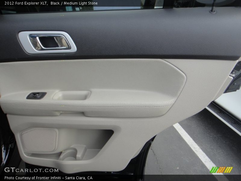 Black / Medium Light Stone 2012 Ford Explorer XLT