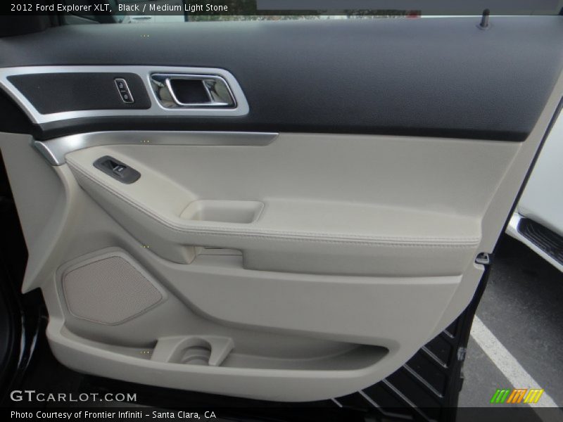 Black / Medium Light Stone 2012 Ford Explorer XLT