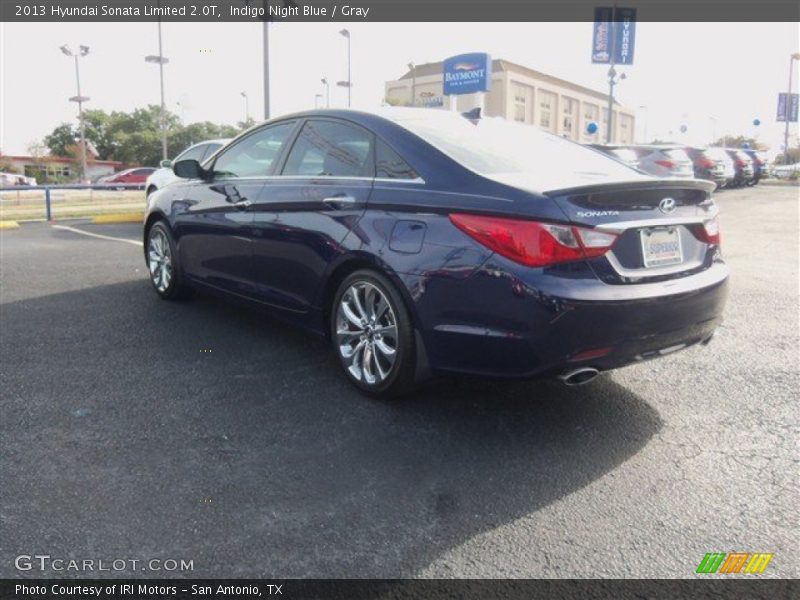 Indigo Night Blue / Gray 2013 Hyundai Sonata Limited 2.0T