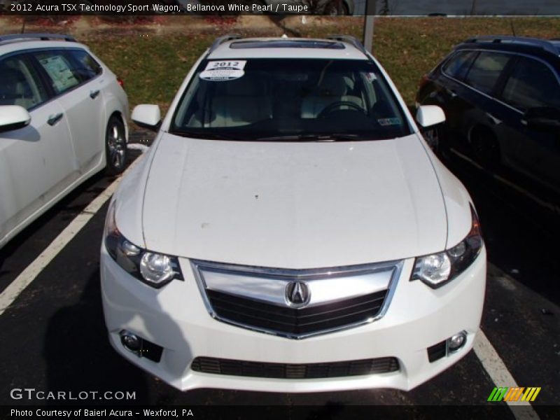 Bellanova White Pearl / Taupe 2012 Acura TSX Technology Sport Wagon