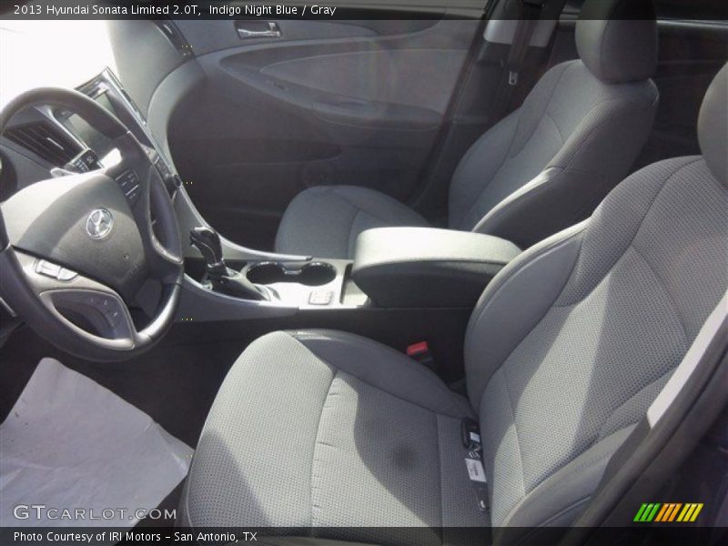 Indigo Night Blue / Gray 2013 Hyundai Sonata Limited 2.0T
