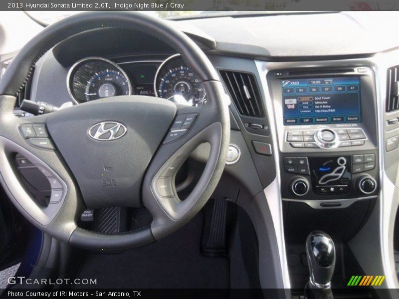 Indigo Night Blue / Gray 2013 Hyundai Sonata Limited 2.0T