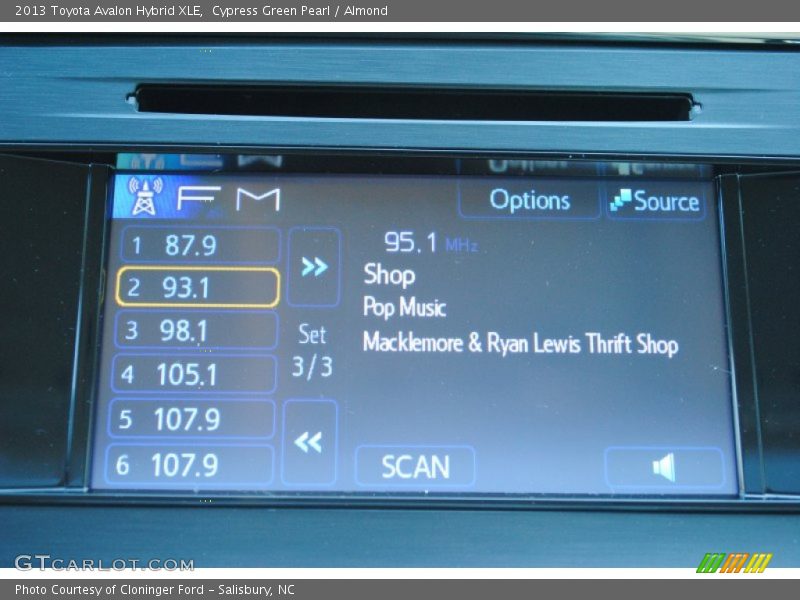 Cypress Green Pearl / Almond 2013 Toyota Avalon Hybrid XLE