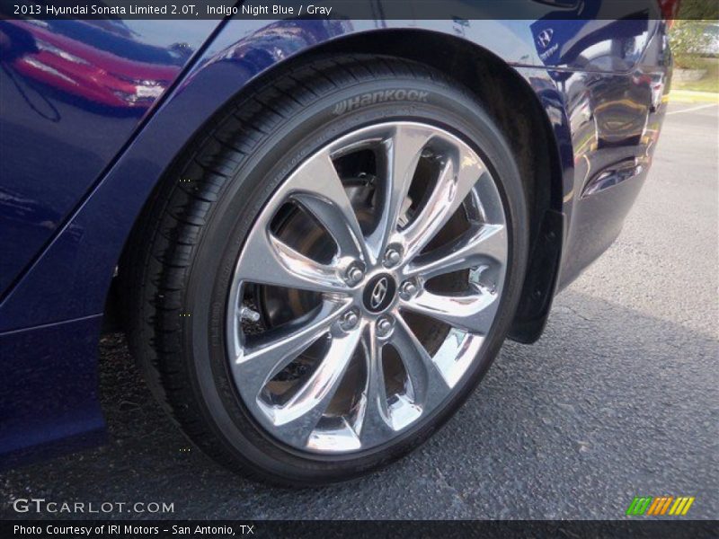 Indigo Night Blue / Gray 2013 Hyundai Sonata Limited 2.0T