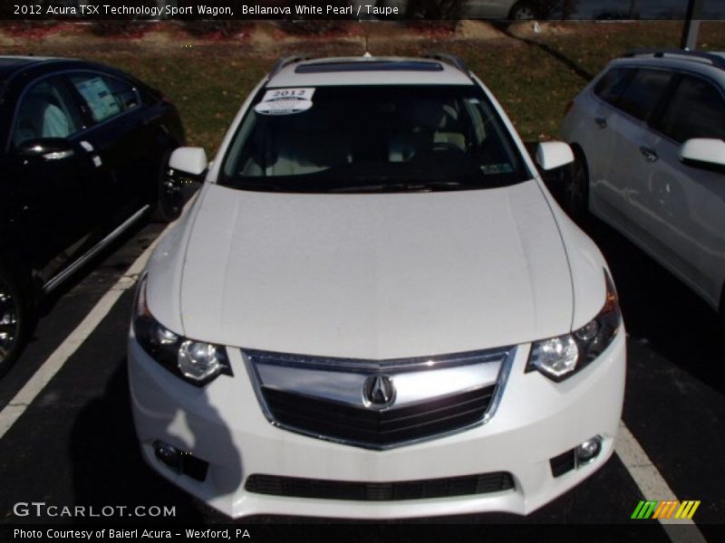 Bellanova White Pearl / Taupe 2012 Acura TSX Technology Sport Wagon