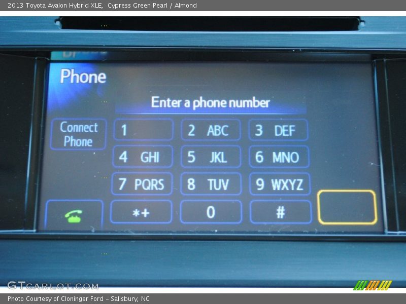 Cypress Green Pearl / Almond 2013 Toyota Avalon Hybrid XLE