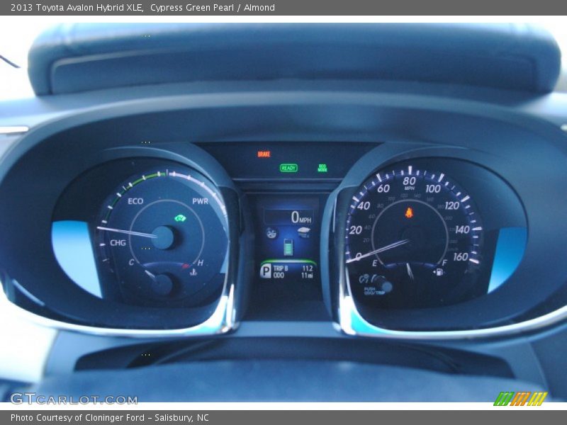 Cypress Green Pearl / Almond 2013 Toyota Avalon Hybrid XLE