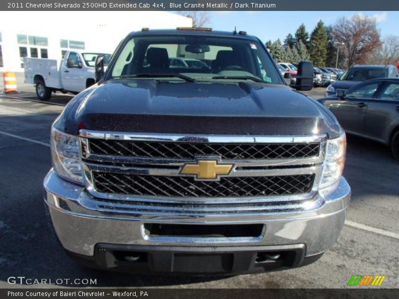 Blue Granite Metallic / Dark Titanium 2011 Chevrolet Silverado 2500HD Extended Cab 4x4