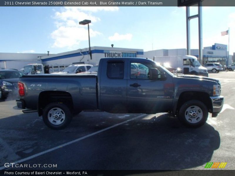 Blue Granite Metallic / Dark Titanium 2011 Chevrolet Silverado 2500HD Extended Cab 4x4