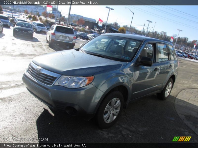 Graphite Gray Pearl / Black 2010 Mitsubishi Outlander XLS 4WD