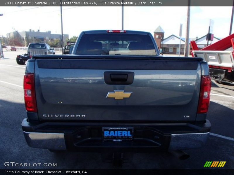 Blue Granite Metallic / Dark Titanium 2011 Chevrolet Silverado 2500HD Extended Cab 4x4