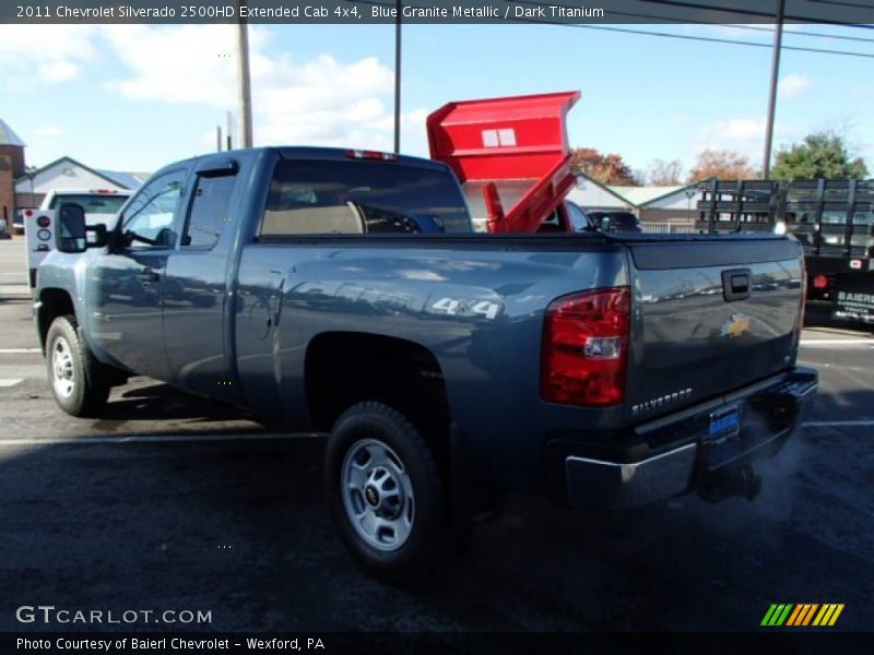 Blue Granite Metallic / Dark Titanium 2011 Chevrolet Silverado 2500HD Extended Cab 4x4