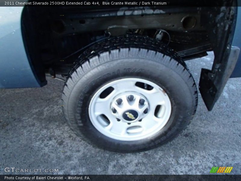 Blue Granite Metallic / Dark Titanium 2011 Chevrolet Silverado 2500HD Extended Cab 4x4