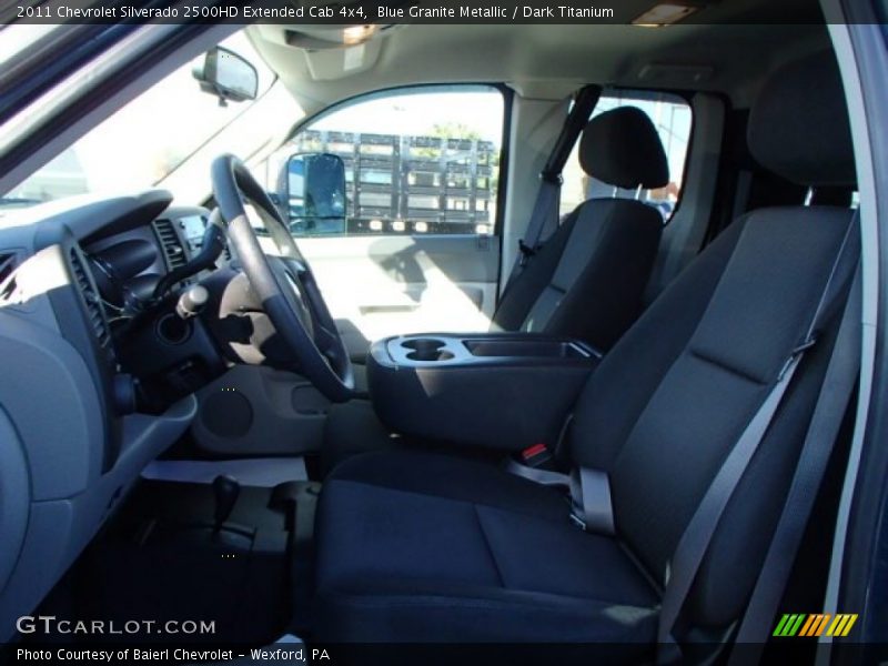 Blue Granite Metallic / Dark Titanium 2011 Chevrolet Silverado 2500HD Extended Cab 4x4