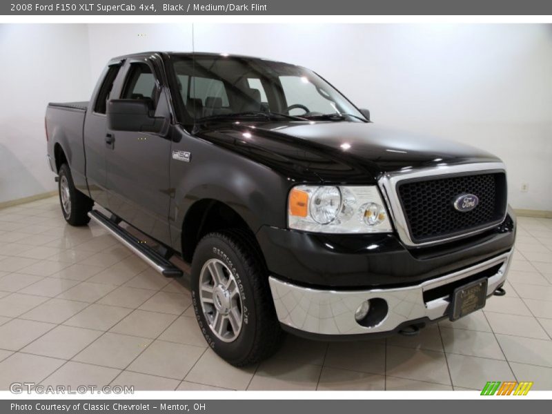 Black / Medium/Dark Flint 2008 Ford F150 XLT SuperCab 4x4
