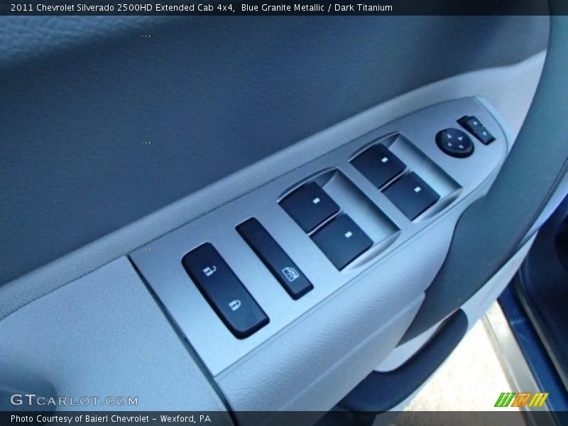Blue Granite Metallic / Dark Titanium 2011 Chevrolet Silverado 2500HD Extended Cab 4x4