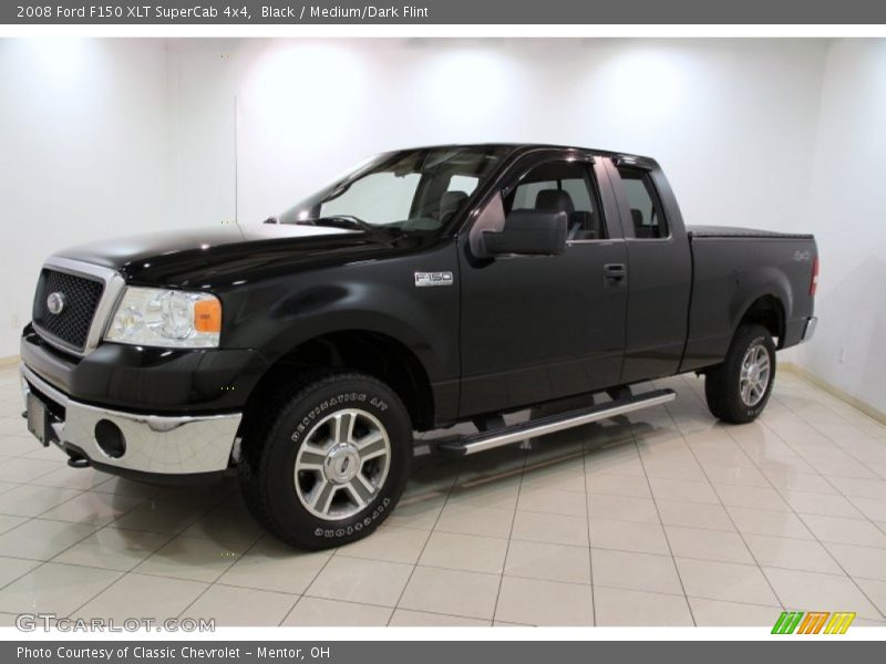 Black / Medium/Dark Flint 2008 Ford F150 XLT SuperCab 4x4