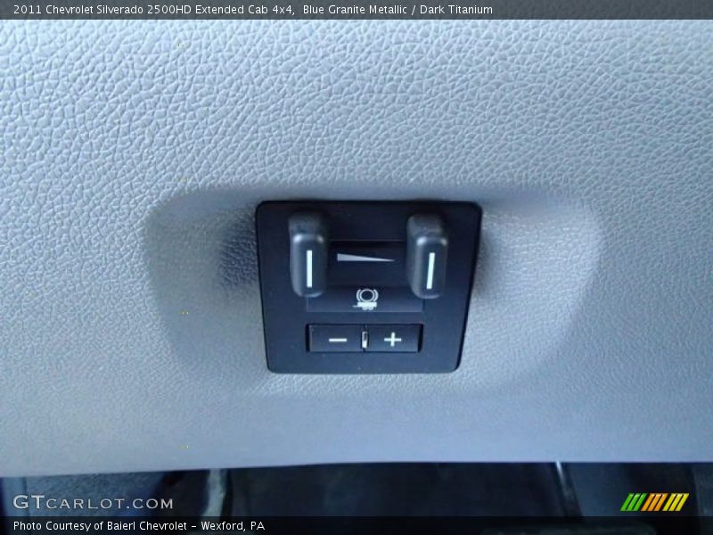 Blue Granite Metallic / Dark Titanium 2011 Chevrolet Silverado 2500HD Extended Cab 4x4