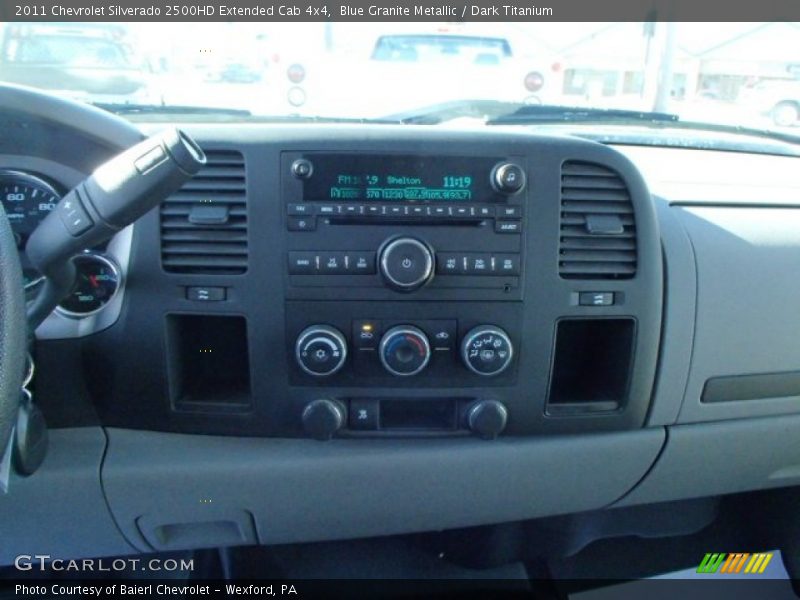 Blue Granite Metallic / Dark Titanium 2011 Chevrolet Silverado 2500HD Extended Cab 4x4