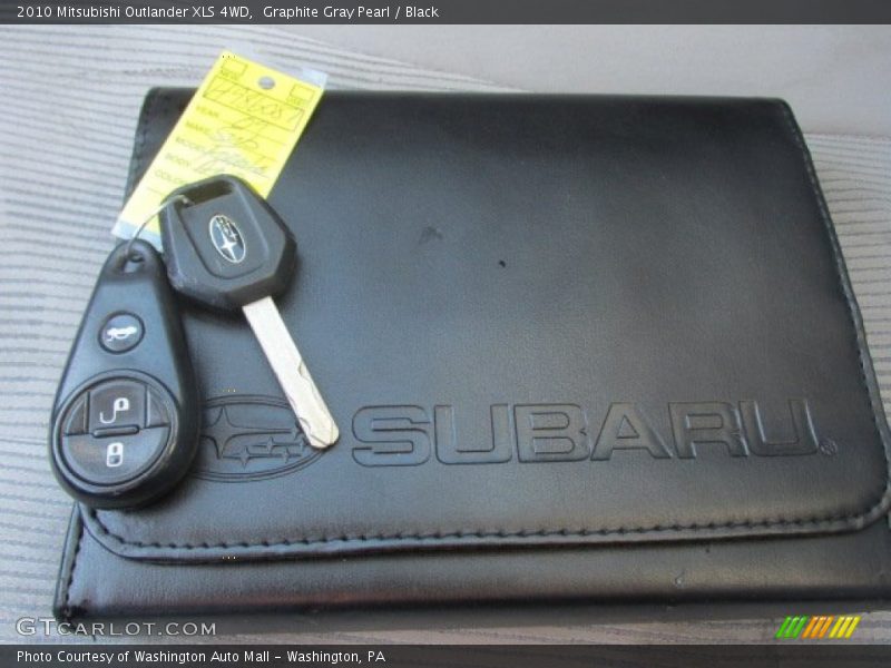 Graphite Gray Pearl / Black 2010 Mitsubishi Outlander XLS 4WD