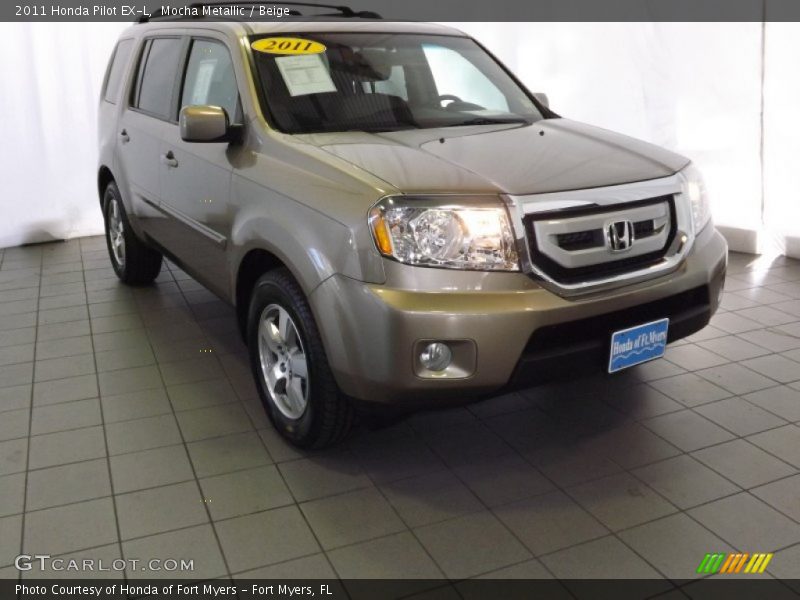 Mocha Metallic / Beige 2011 Honda Pilot EX-L