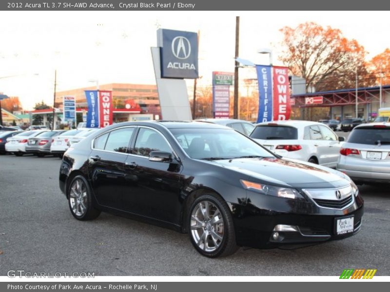 Crystal Black Pearl / Ebony 2012 Acura TL 3.7 SH-AWD Advance