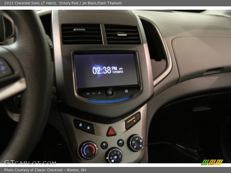 Victory Red / Jet Black/Dark Titanium 2013 Chevrolet Sonic LT Hatch