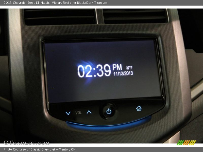 Victory Red / Jet Black/Dark Titanium 2013 Chevrolet Sonic LT Hatch