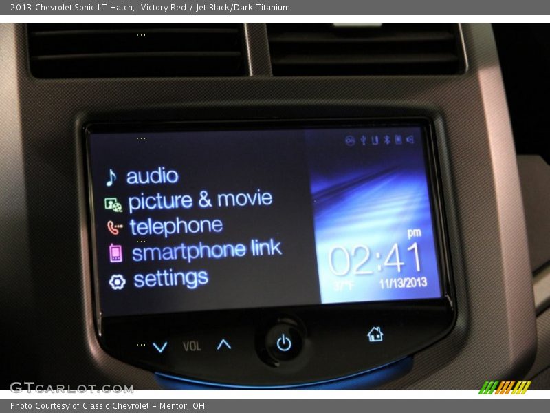 Victory Red / Jet Black/Dark Titanium 2013 Chevrolet Sonic LT Hatch